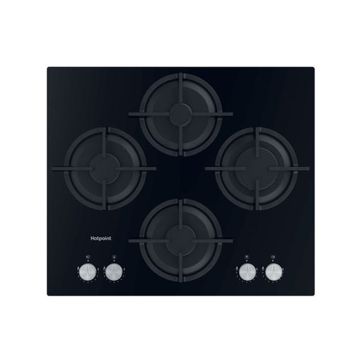 Hotpoint HGS 61S BK 60cm Gas on Glass Hob - Black Image 1