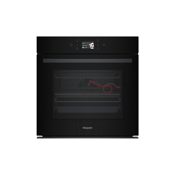 Hotpoint HOI98FPT2SBUK Single Pyrolytic Oven - Black Image 1