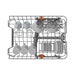 Hotpoint HP4ID11CS80UK F/I 11 Place Slim Dishwasher Image 7