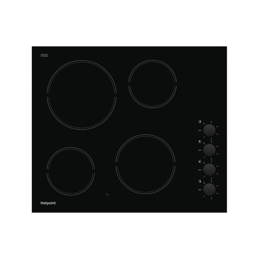 Hotpoint HR 620 R H 60cm Ceramic Hob - Black Image 1
