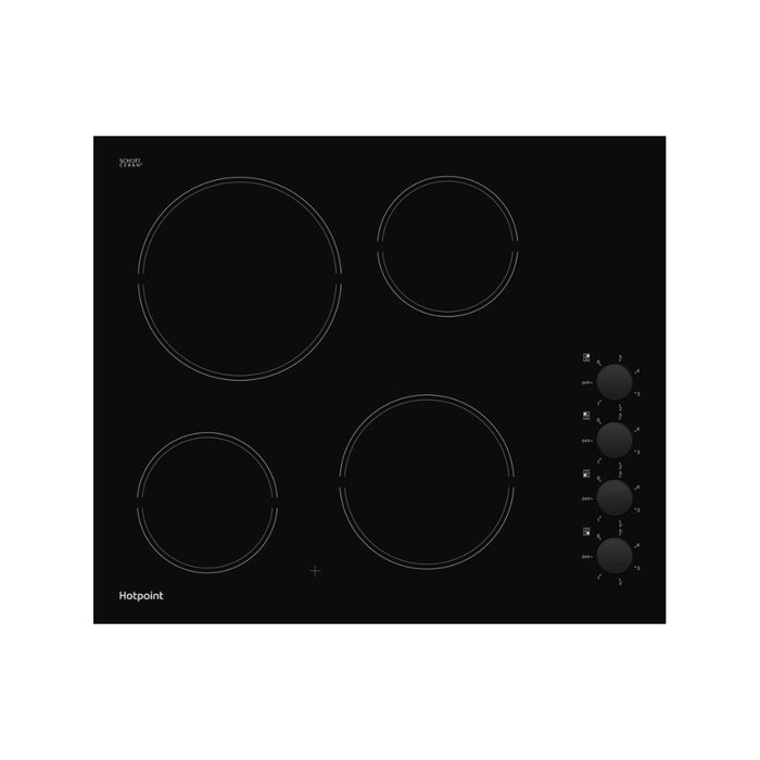 Hotpoint HR 620 R H 60cm Ceramic Hob - Black Image 1