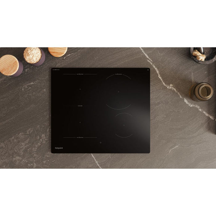 Hotpoint HTX6014DCF 60cm Flex Induction Hob - Black Image 4