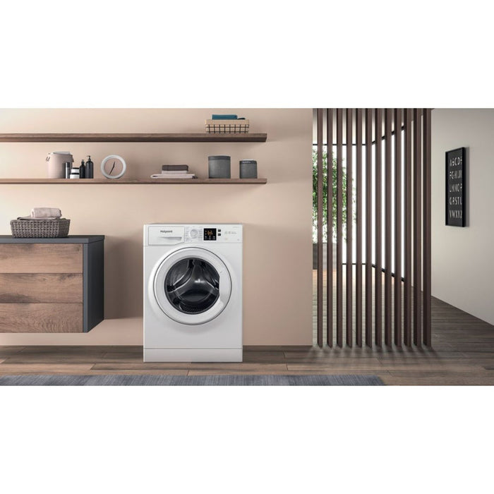 Hotpoint NSWF 846 W UK F/S 8kg 1400rpm Washing Machine - White Image 7