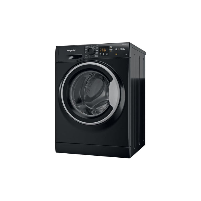 Hotpoint NSWM 1046 BS UK F/S 10kg 1400rpm Washing Machine - Black Image 2