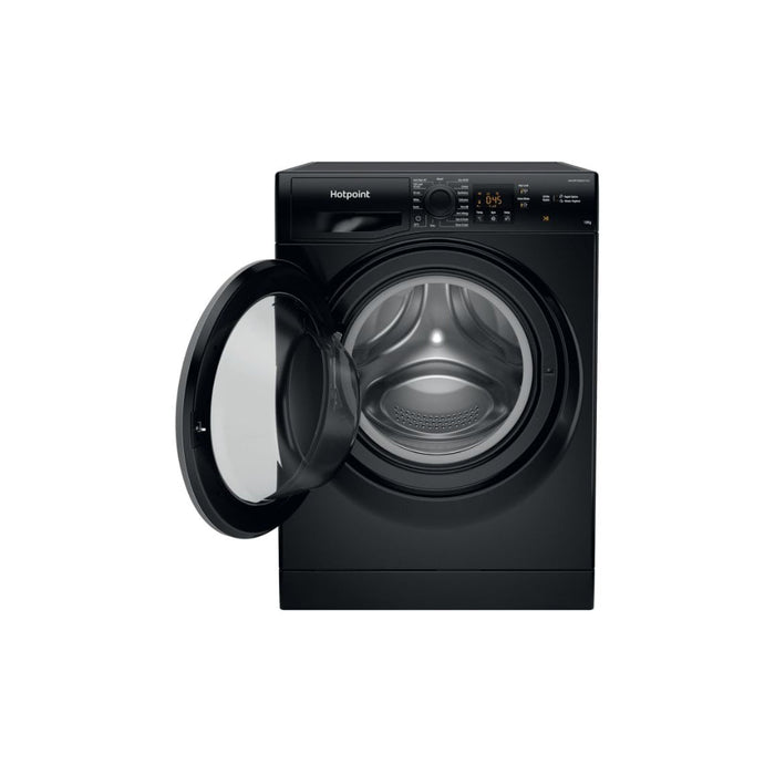 Hotpoint NSWM 1046 BS UK F/S 10kg 1400rpm Washing Machine - Black Image 3