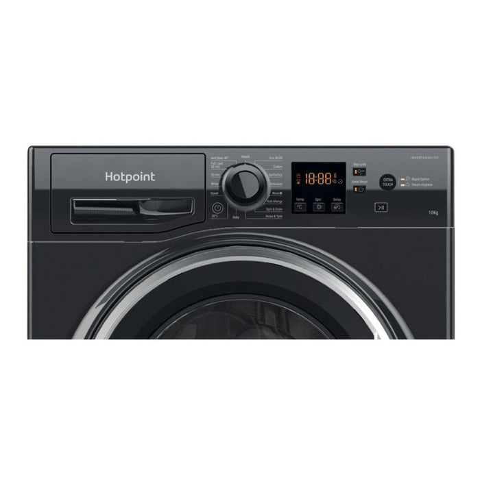 Hotpoint NSWM 1046 BS UK F/S 10kg 1400rpm Washing Machine - Black Image 4