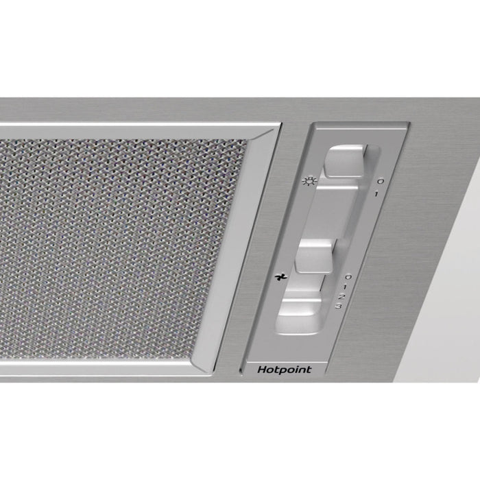 Hotpoint PCT 64 F L SS 53cm Canopy Hood - Grey Image 2