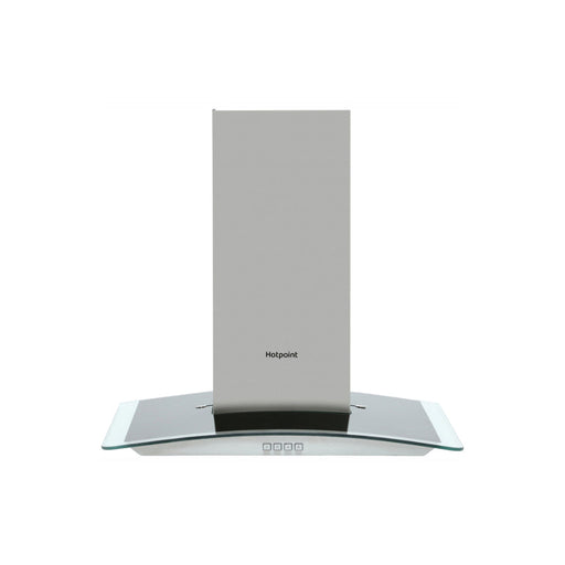 Hotpoint PHGC6.4FLMX 60cm Curved Glass Chimney Hood - St/Steel Image 1