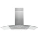 Hotpoint PHGC9.4FLMX 90cm Curved Glass Chimney Hood - St/Steel Image 1