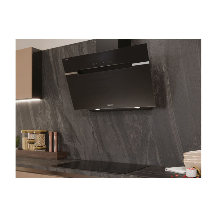 Hotpoint PHVS 61F LT DP K Angled Chimney Hood - Black Image 14