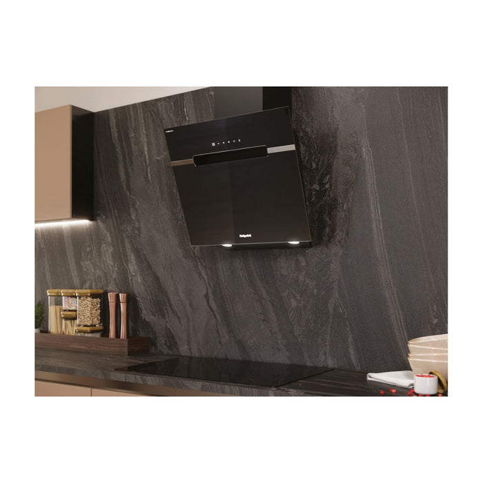 Hotpoint PHVS 61F LT DP K Angled Chimney Hood - Black Image 6