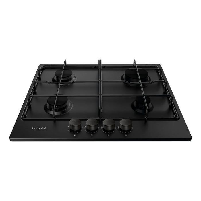 Hotpoint PPH 60P F NB 60cm Gas Hob - Black Image 1