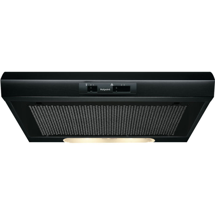 Hotpoint PSLMO 65F LS K 60cm Visor Hood - Black Image 1