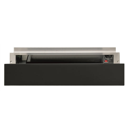 Hotpoint WD 914 NB 14cm Warming Drawer - Dark Grey Glass Image 1