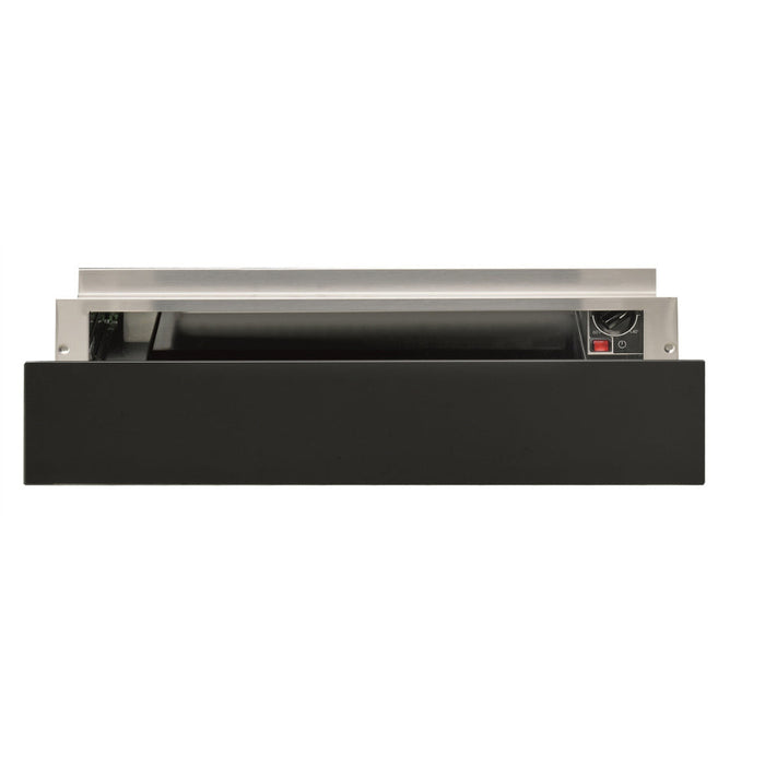 Hotpoint WD 914 NB 14cm Warming Drawer - Dark Grey Glass Image 1
