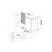 Indesit D2F HK26 UK F/S 14 Place Dishwasher - White Image 7