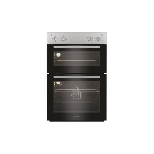 Indesit DII 10N S Double Electric Oven - Silver Image 1