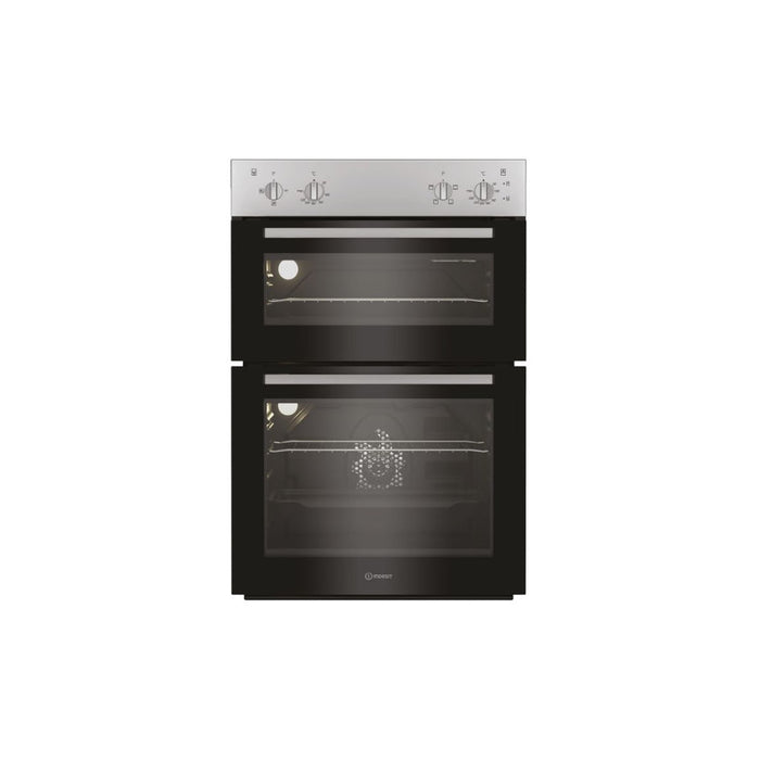 Indesit DII 10N S Double Electric Oven - Silver Image 1