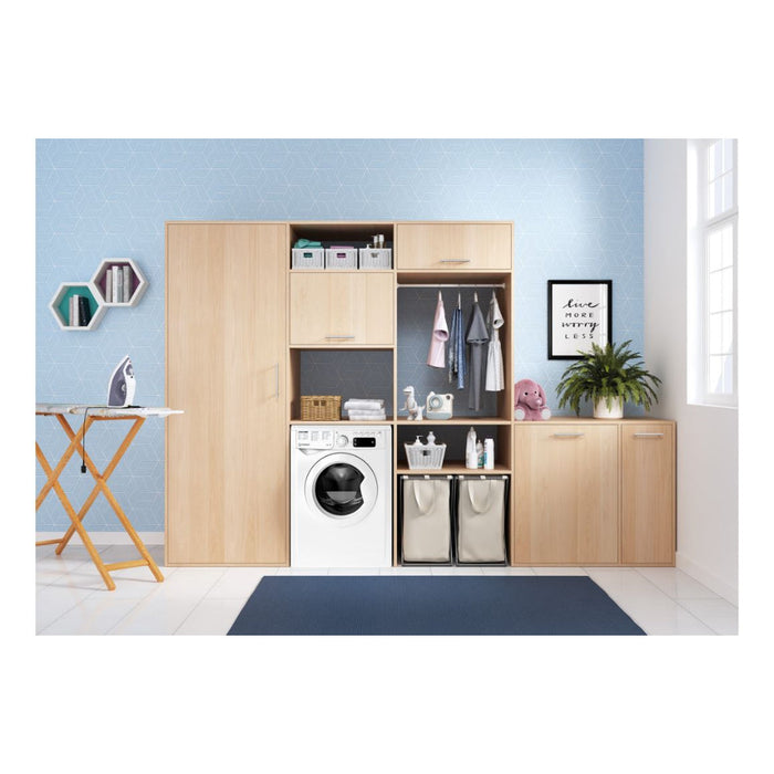 Indesit EWDE 761483 W UK F/S 7/6kg 1200rpm Washer Dryer - White Image 2