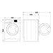 Indesit EWDE 761483 W UK F/S 7/6kg 1200rpm Washer Dryer - White Image 5