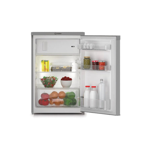 Indesit I55V1 112S UK F/S Under Counter Fridge w/Ice Box - Silver Image 1