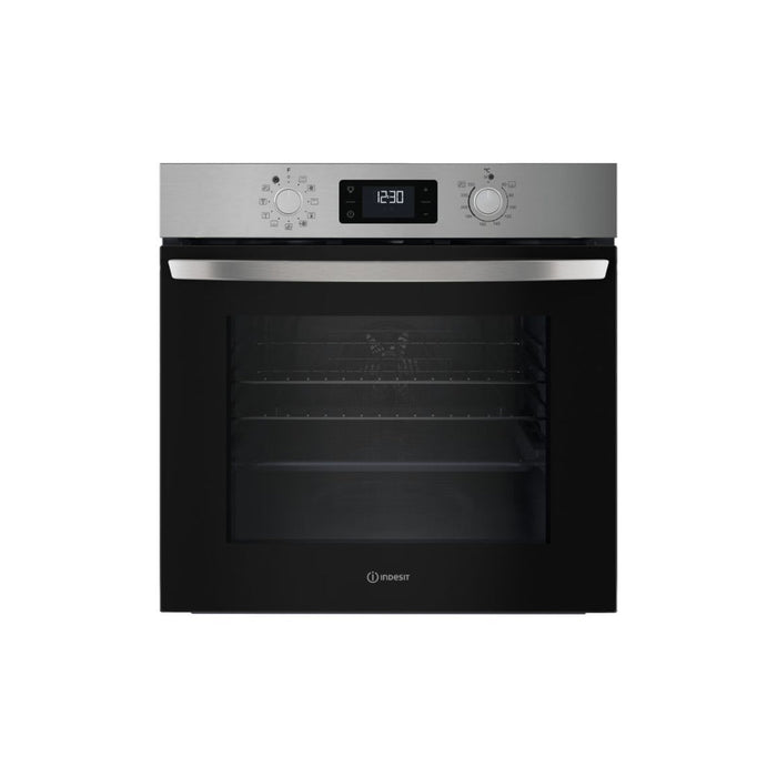 Indesit IO 258HU X UK Single Electric Oven - St/Steel Image 1