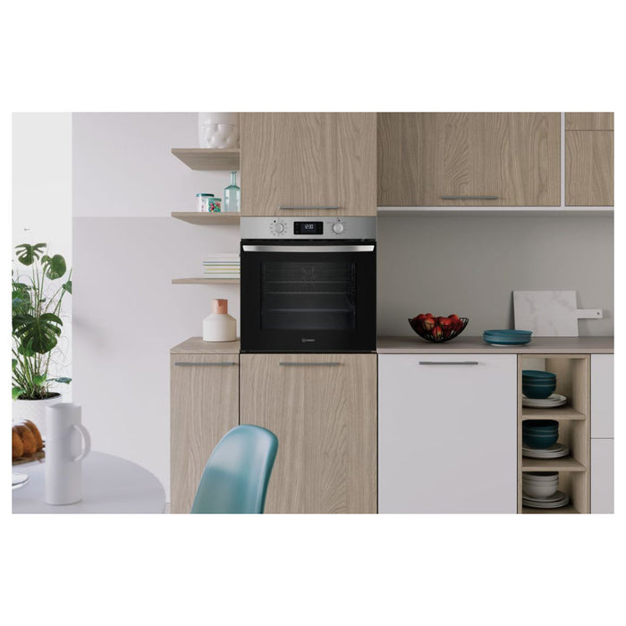 Indesit IO 278P1 X UK Single Pyrolytic Oven - St/Steel Image 5