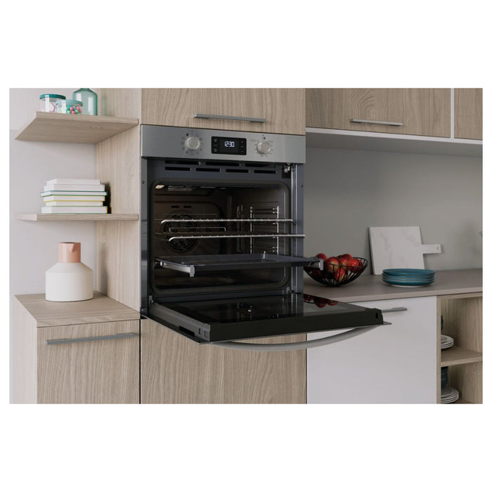 Indesit IO 278P1 X UK Single Pyrolytic Oven - St/Steel Image 6