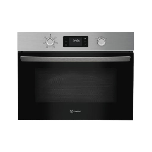 Indesit IP 252R XUK B/I 900W Microwave & Grill - St/Steel Image 1