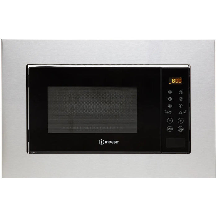 Indesit MWI120GXUK B/I 800W Microwave & Grill - St/Steel Image 1