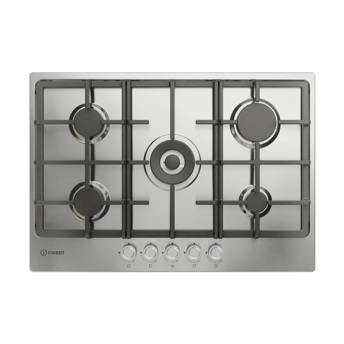 Indesit THP 751 W/IX/I 1 75cm Gas Hob - St/Steel Image 1