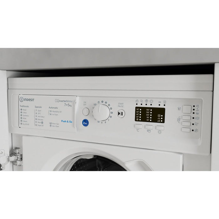 Indsit BI WDIL 75148 UK B/I 7/5kg 1400rpm Washer Dryer Image 3