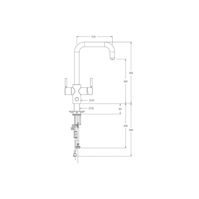 InSinkErator 4N1 U Shape Tap Neo Tank & Filter Pack Image 4