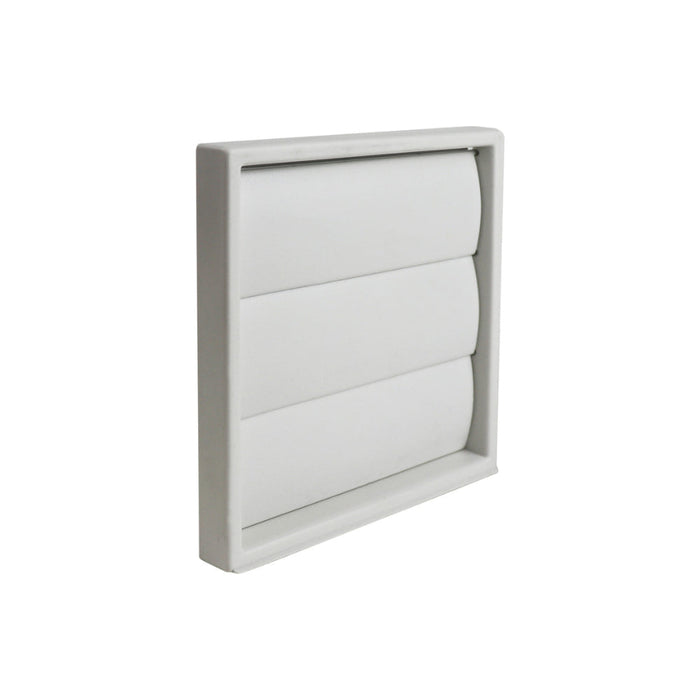 Manrose 100mm Gravity Shutter Dual Fitting Grille - White Image 1