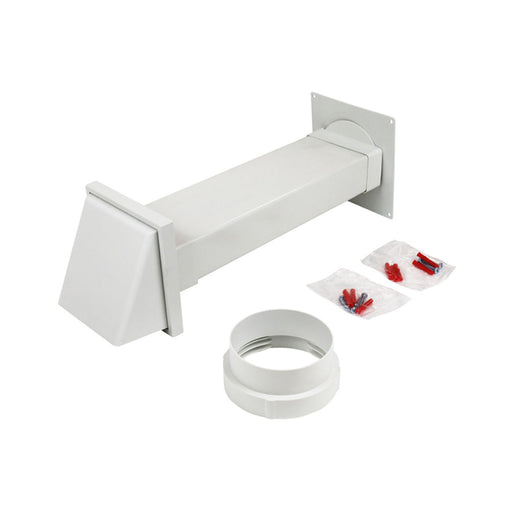 Manrose 100mm Rectangular Tumble Dryer Kit - White Image 1