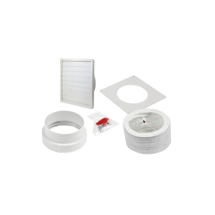 Manrose Round Hose Gravity Kit (1m) - White