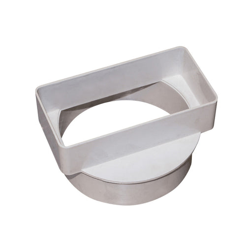 Manrose 100mm to 110 x 54mm Female Round to Rectangular Adaptor - White Image 1