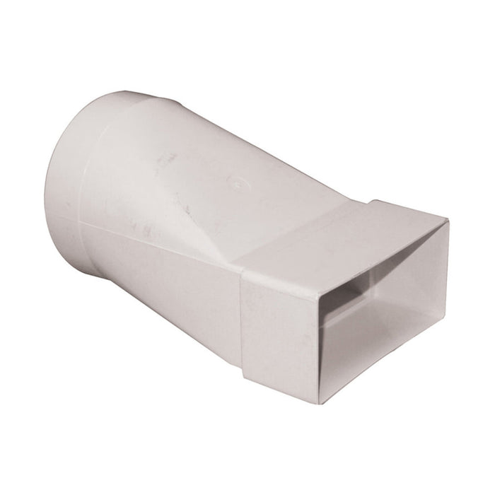 Manrose Round to Rectangular Adaptor - White