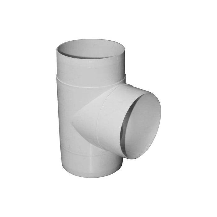 Manrose Round T-Piece Connector - White