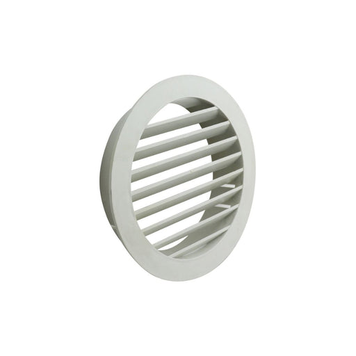 Manrose 150mm Round Louvered Grille - White Image 1