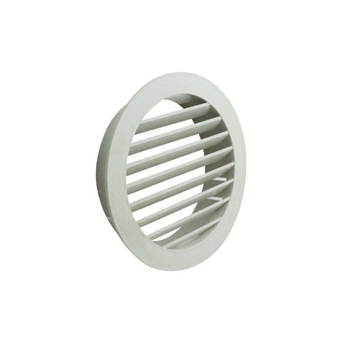 Manrose 150mm Round Louvered Grille - White Image 1