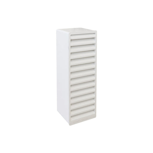 Manrose 204 x 60mm Slimline Airbrick Vertical Louvre - White Image 1