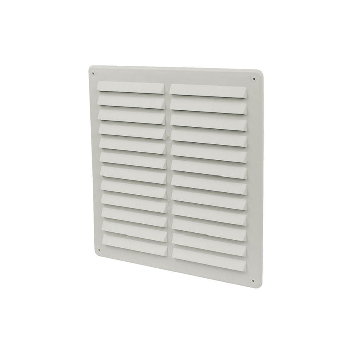 Manrose 250mm Fixed Louvre Vent - White Image 1