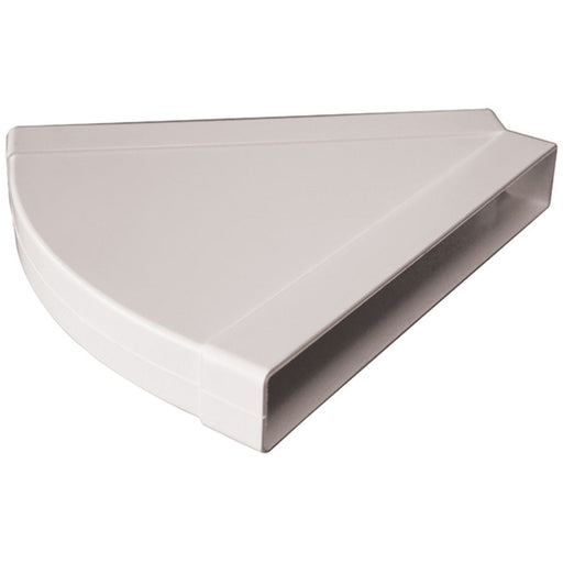 Manrose Rectangular Horizontal 45&deg; Bend - White Image 1