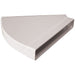 Manrose Rectangular Horizontal 45&deg; Bend - White Image 1
