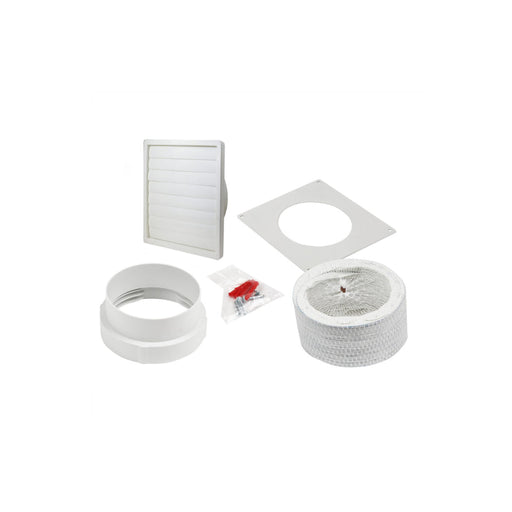 Manrose Round Hose Gravity Kit (1m) - White Image 1