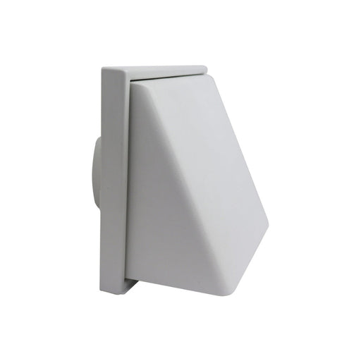 Manrose Weather Proof Cowled Wall Outlet - White Image 1
