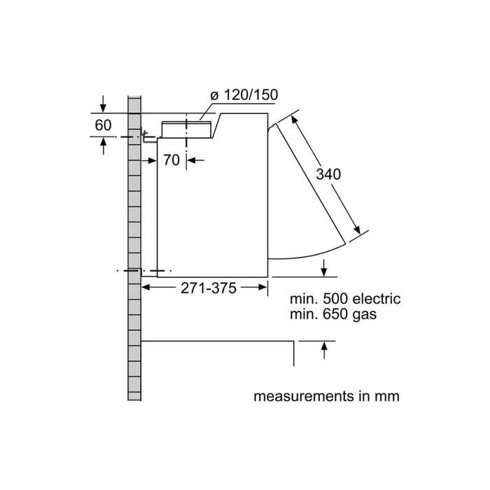 Neff N30 D64MAC1X0B 60cm Integrated Hood - Silver Image 2