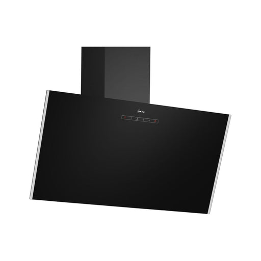 Neff N30 D83IDK1S0B Angled Chimney Hood - Black Glass Image 1