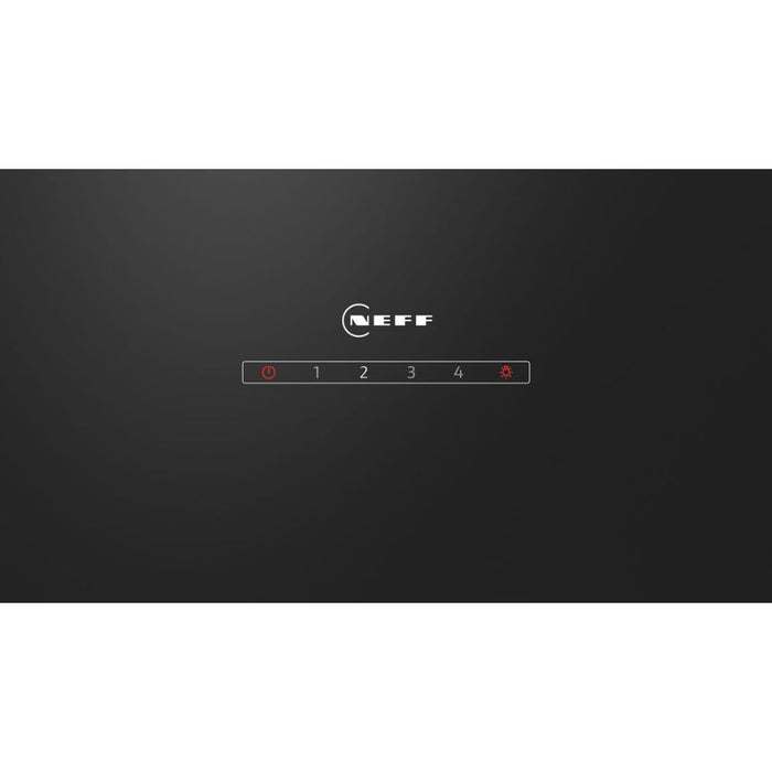 Neff N30 D83IDK1S0B Angled Chimney Hood - Black Glass Image 4